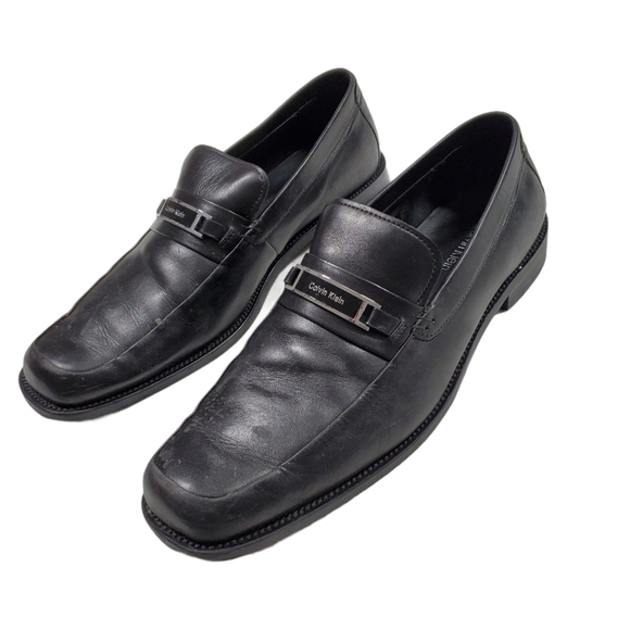 Calvin Klein Men Harrow slip on Dress Shoes Black - Picture 7 of 11